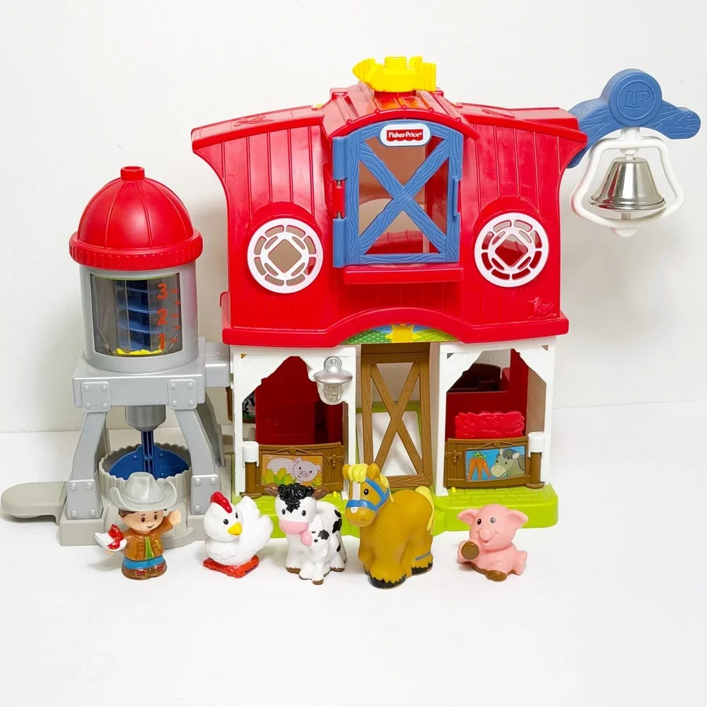 Fisher-Price Little People Caring for Animals Farm Barn Playset Horse Pig Cow